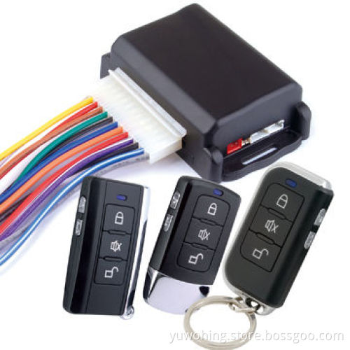 Basic car alarm system with built-in shock sensor